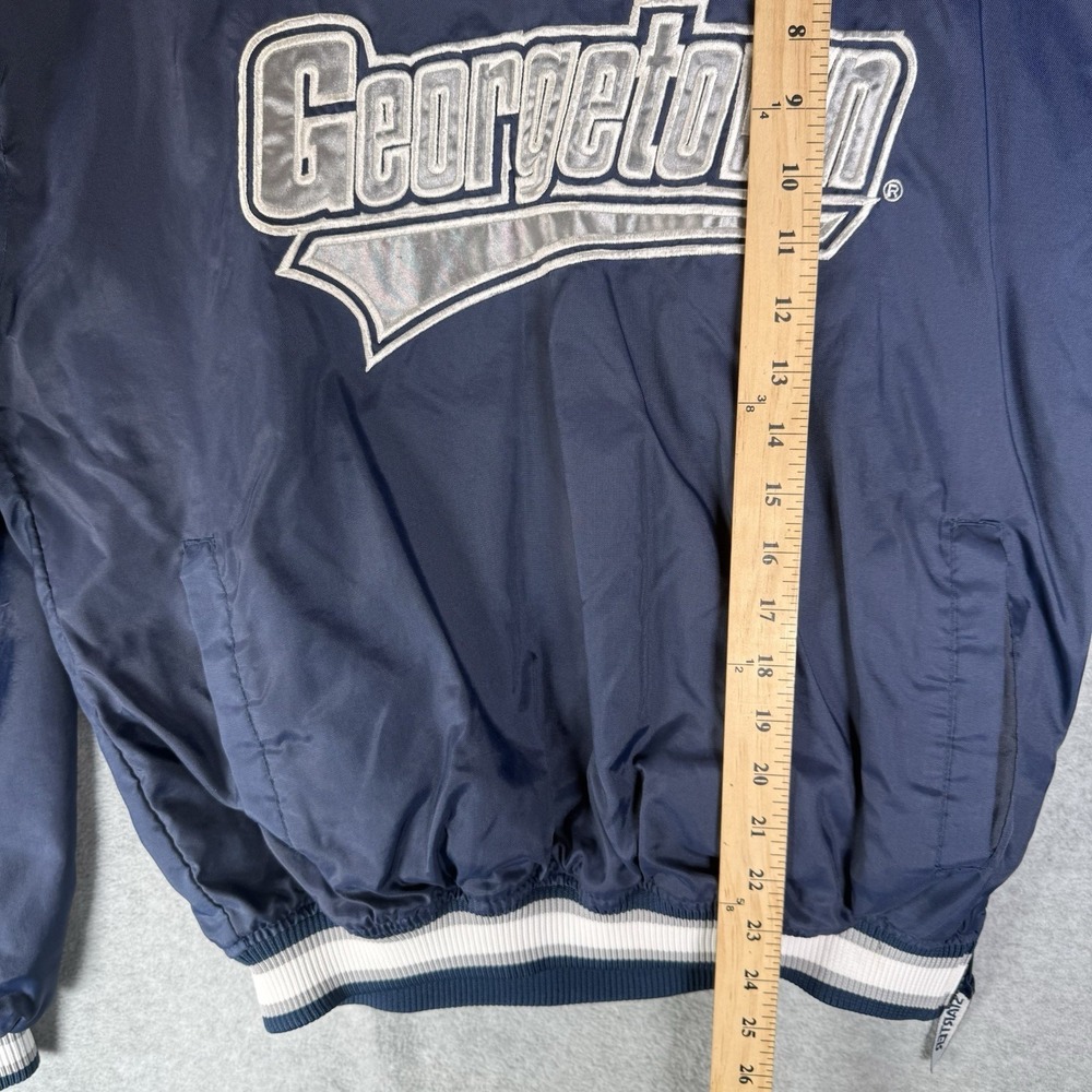 Vintage Starter Georgetown Hoyas Pullover Jacket Embroidered Small 90s - Picture 9 of 11